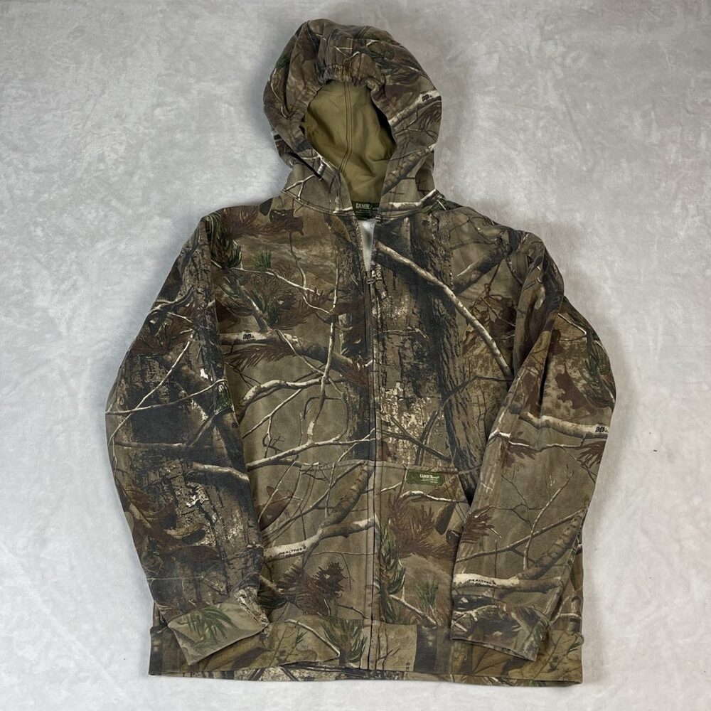Gander Mountain Realtree Camo Boy's Hoodie Full Zip Size XL